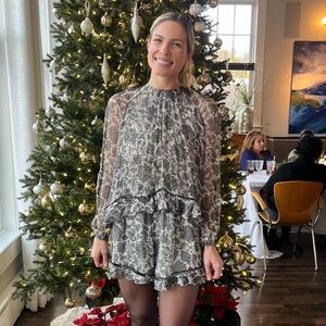 Zimmermann Black Floral Romper - Designer Size 1